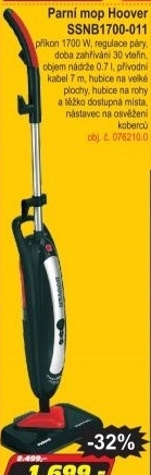 Parní mop Hoover SSNB1700-011