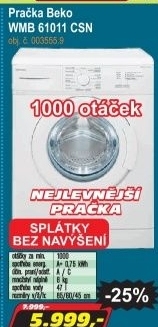 Pračka Beko WMB 61011