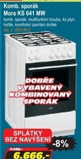 Kombinovaný sporák Mora KS 641 MW