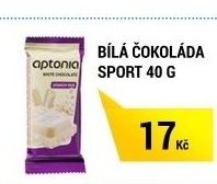 bílá čokoláda sport 40G