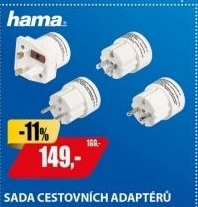 44220 SADA CESTOVNÍCH ADAPTÉRŮ HAMA