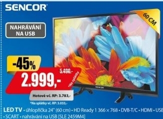 SLE 2459M4 HD READY LED TVSENCOR