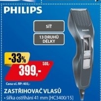 HC3400/15 ZASTŘIHOVAČ VLASŮ PHILIPS