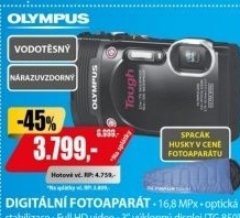 TG 850 blackOLYMPUS + dárek spacák Husky