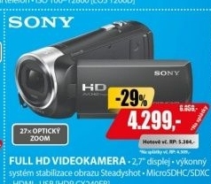 HDR CX240EBFull HD SD kameraSONY