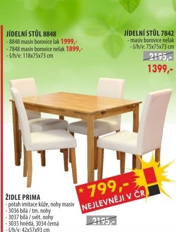Jídelní stůl 8848 lak