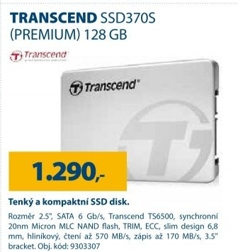 Transcend SSD370S (Premium) 128GB