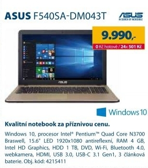 ASUS F540SA-DM043T 