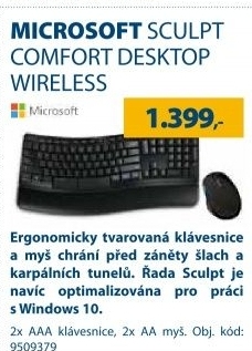 Microsoft Sculpt Comfort Desktop Wireless