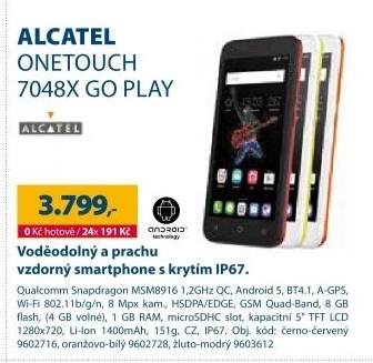 Alcatel ONETOUCH 7048X Go Play Dark Red
