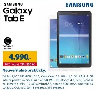 Samsung Galaxy Tab E 9,6
