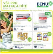 akční leták BENU Lékárna 1.5.2016-31.5.2016