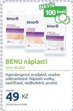 Náplasti Benu