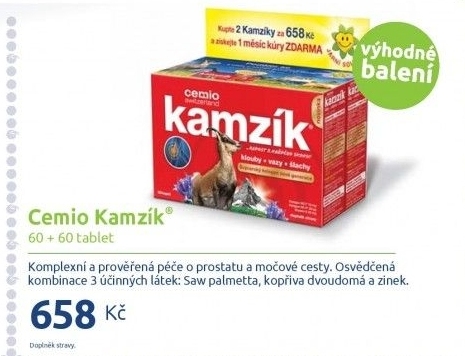 Doplněk stravy na vazy, klouby a šlachy Kamzík Cemio