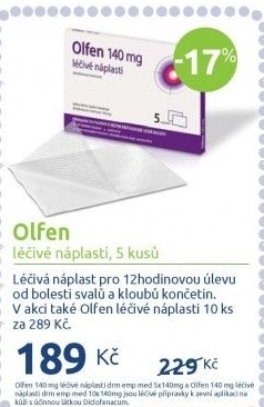 Náplasti léčivé Olfen