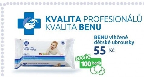 Vlhčené ubrousky dětské Benu