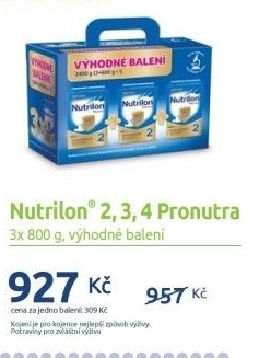 Kojenecké mléko Pronutra Nutrilon