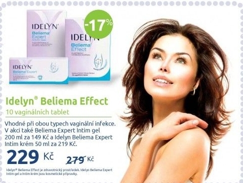 Tablety proti vaginální infekci Beliema Effect Idelyn Walmark