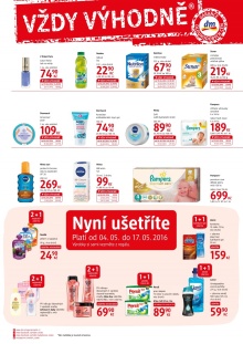 akční leták dm drogerie 3.5.2016-7.6.2016