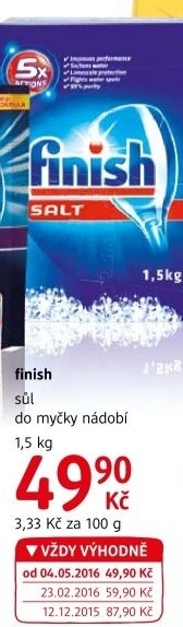 Sůl do myčky Finish