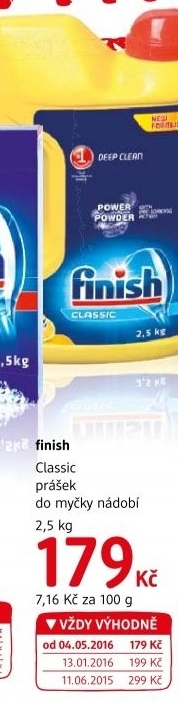 Prášek do myčky Finish