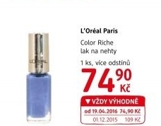 Lak na nehty Color Riche L’Oréal
