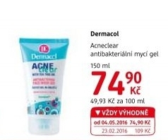Mycí gel pleťový antibakteriální Acneclear Dermacol