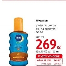 Olej na opalování suchý OF 20 Protect&amp