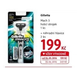 Holicí strojek pánský Gillette Mach 3