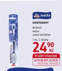 Kartáček na zuby Brillant Weiss Dontodent