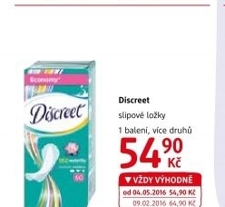 Vložky dámské slipové Discreet