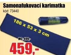 Karimatka Acra samonafukovací 186 x 53 x 3 cm