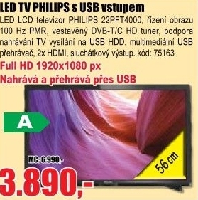 BTV LCD PHILIPS 22PFT4000/12