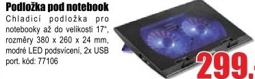 Podložka pod notebook YENKEE YSN 120
