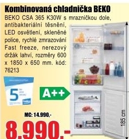 Chlad/mraz BEKO CSA 365 K30W