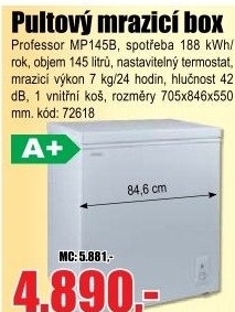 Mrazící box Professor MP145B pultový