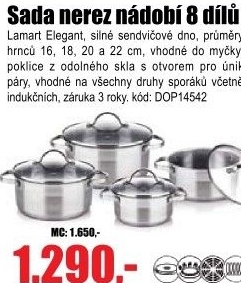 Sada nádobí Lamart Elegant LTSSSET8