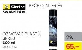 Oživovač plastů Starline, sprej 600 ml