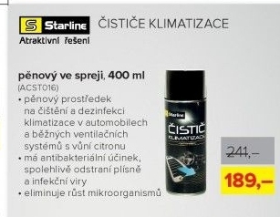 Pěnový čistič klimatizace Starline, 400 ml