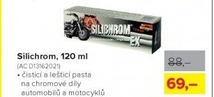 Čistící a leštící pasta na chromové díly, 120 g