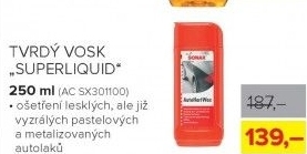 Tvrdý vosk Sonax, 250 ml