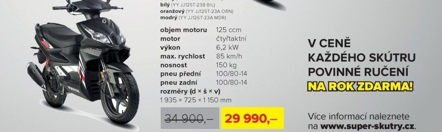 skútr MAXON ARDOUR 125 - černý