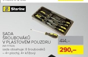 Sada šroubováků v plastovém pouzdru Starline