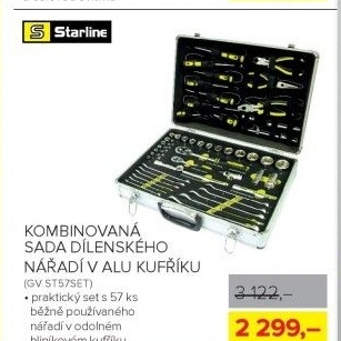 Kombinovaná sada dílenského nářadí Starline