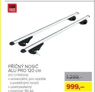 Příčný nosič CarFace, 120 cm