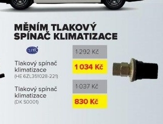 Tlakový snímač klimatizace Hella