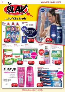 akční leták Šlak drogerie 10.5.2016-24.5.2016