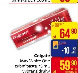 Pasta na zuby Max White One Colgate