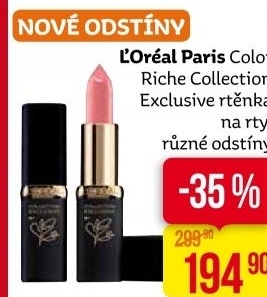 Rtěnka Color Riche Collection Exclusive L'Oréal