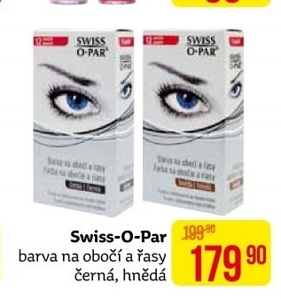Barva na obočí a řasy Swiss O Par